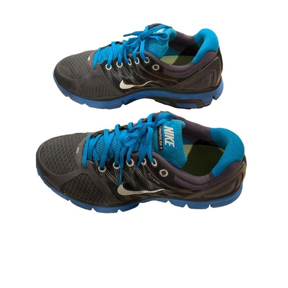 Nike Livestrong Flywire LUNARGLIDE+ 2 running shoes 408922-077 men's size 10 - Picture 4 of 6